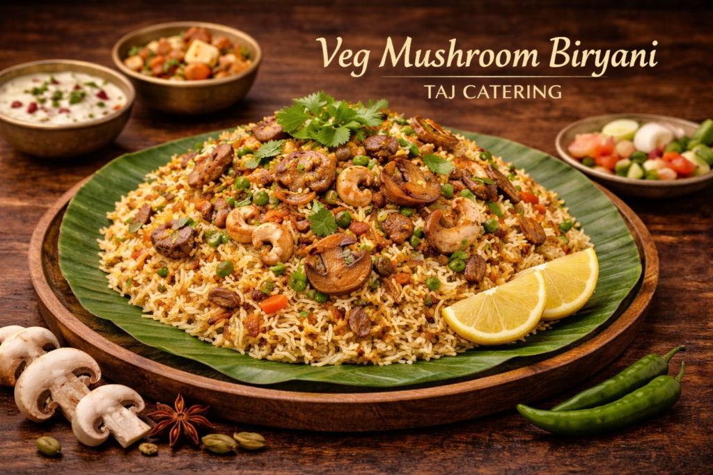 Veg Mushroom Biriyani