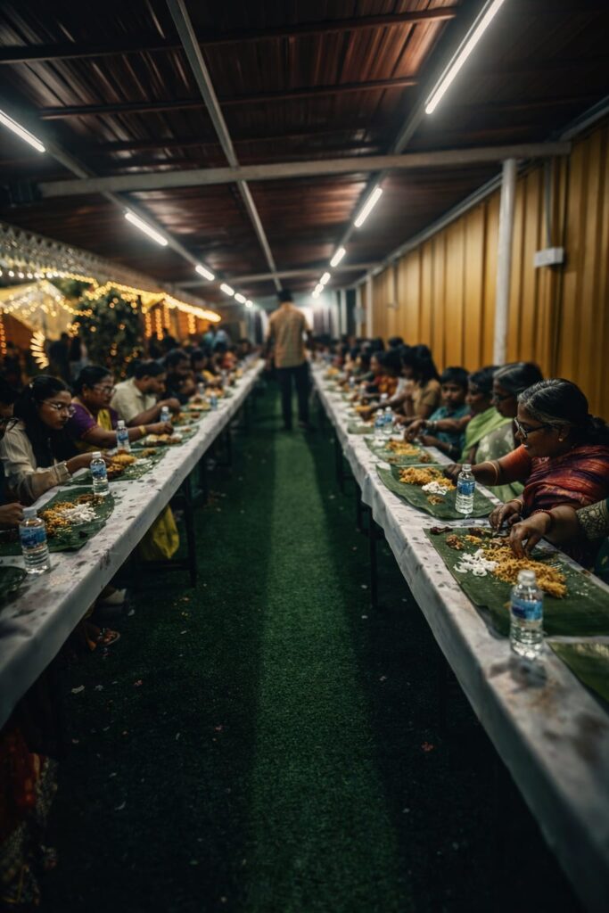 Taj Catering buffet spread